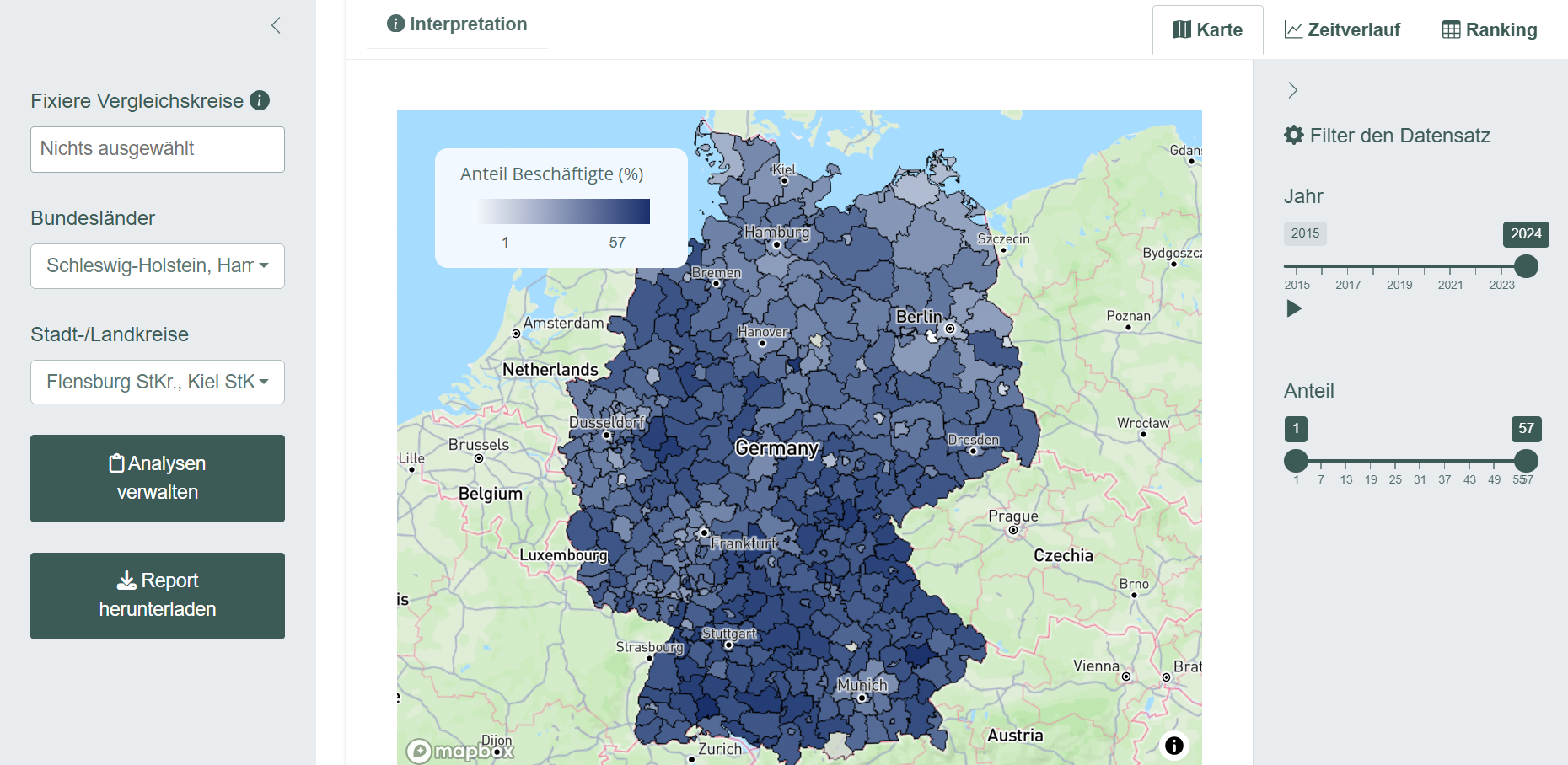 KI-gestütztes Standortanalyse-Dashboard für fundierte Geschäftsentscheidungen